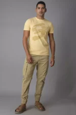 ROOKIES PEACH HALF SLEEVE ROUND NECK TEE/PEACH TSHIRT FOR MEN - Image 5