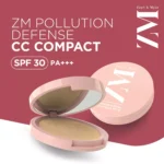 ZM Pollution Defense CC with SPF 30 Compact, Matte Finish, Vegan, Golden Sand, 9 Gm - Image 4