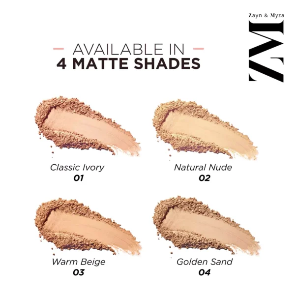 ZM Pollution Defense CC with SPF 30 Compact, Matte Finish, Vegan, Golden Sand, 9 Gm - Image 8