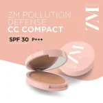 ZM Zayn & Myza Pollution Defense CC Compact Powder | With SPF 30 For Sun Protection | Matte Finish & Color Correcting Formula | Long lasting | Absorbs Oil | For all skin types | Natural Nude, 9g - Image 2