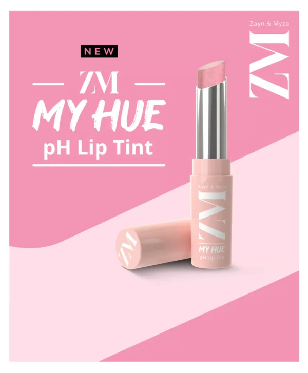 ZM Zayn & Myza My Hue pH Lip Tint | Glossy Finish | Enriched with Argan Oil & Vitamin E | Transfer Proof | Long Lasting, Moisturizing & Vegan Tint | Paraben Free Pink Liptint, 3.2 g - Image 2