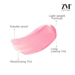 ZM Zayn & Myza My Hue pH Lip Tint | Glossy Finish | Enriched with Argan Oil & Vitamin E | Transfer Proof | Long Lasting, Moisturizing & Vegan Tint | Paraben Free Pink Liptint, 3.2 g - Image 4