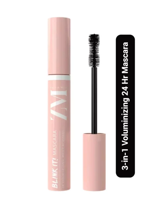 ZM 3 in 1 Buildable Mascara, Blink It - 24hr Lasting, Water Resistant- 8.5 ml
