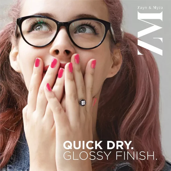 zm-nail-polish-11-3-65cddfc638b46 ZM Zayn & Myza Breathable Nail Enamel - Rose Macaroon | Smooth Application | Quick-Drying I Longlasting I Chip-Defiant I Water Permeable | Glossy Finish | 100% Vegan, 6 ml - Image 2