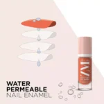 ZM Zayn & Myza Breathable Nail Enamel - Apricot Mousse | Smooth Application | Quick-Drying I Longlasting I Chip-Defiant I Water Permeable | Glossy Finish | 100% Vegan, 6 ml - Image 3