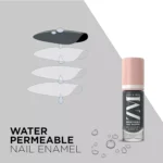 ZM Breathable Nail Enamel Glossy Finish & Water Permeable, Charcoal Smoothie- 6 ml - Image 3