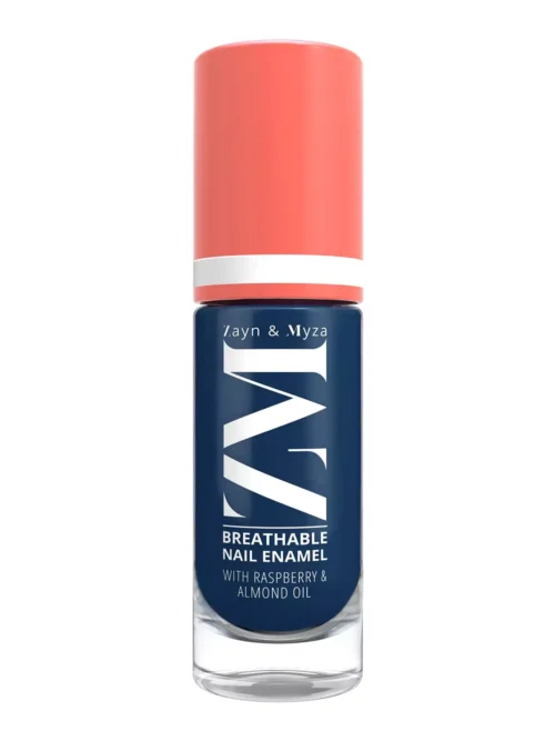 ZM Zayn & Myza Breathable Nail Enamel - BlueBerry Pop | Smooth Application | Quick-Drying I Longlasting I Chip-Defiant I Water Permeable | Glossy Finish | 100% Vegan, 6 ml