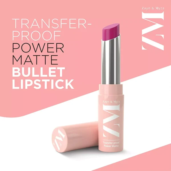 zm-power-matte-lipstick-13-2-65cc982880623 ZM Transfer-Proof Power Matte Bullet Lipstick, Vegan, 3.2 g (Cherry Nectar) - Image 2