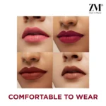 ZM Transfer-Proof Power Matte Bullet Lipstick, Vegan, 3.2 g (Bare Beauty) - Image 3