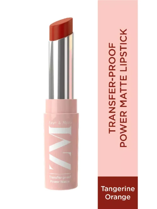 ZM Transfer-Proof Power Matte Bullet Lipstick, Vegan, 3.2 g (Tangerine Delight)