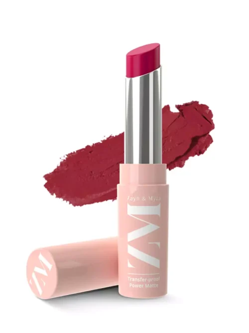 ZM Transfer-Proof Power Matte Bullet Lipstick, Vegan, 3.2 g (Fuchsia Hype)