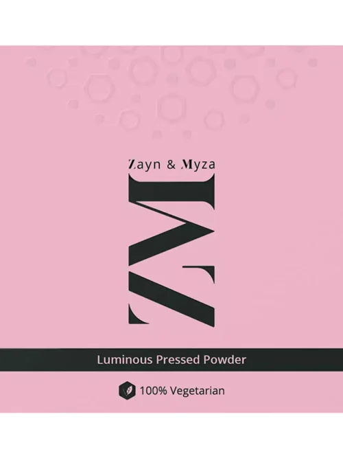 ZM Zayn & Myza Luminous Pressed Powder Sheer Compact, Non Oily Matte Finish, Lightweight, Blends effortlessly & Hides imperfections, Ultra Fine Powder, Matte Finish, Color Correcting, Cruelty Free, 9 g