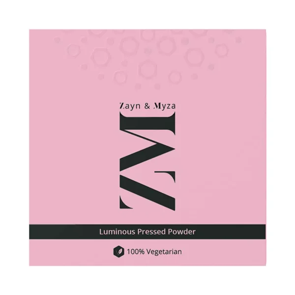 ZM Zayn & Myza Luminous Pressed Powder Sheer Compact, Non Oily Matte Finish, Lightweight, Blends effortlessly & Hides imperfections, Ultra Fine Powder, Matte Finish, Color Correcting, Cruelty Free, 9 g - Image 1