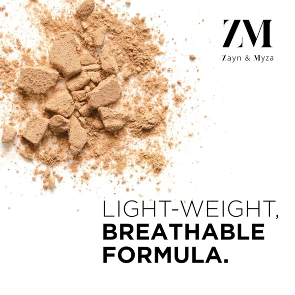 ZM Zayn & Myza Luminous Pressed Powder Sheer Compact, Non Oily Matte Finish, Lightweight, Blends effortlessly & Hides imperfections, Ultra Fine Powder, Matte Finish, Color Correcting, Cruelty Free, 9 g - Image 6