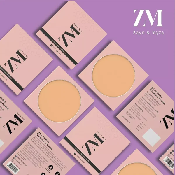 ZM Zayn & Myza Luminous Pressed Powder Sheer Compact, Non Oily Matte Finish, Lightweight, Blends effortlessly & Hides imperfections, Ultra Fine Powder, Matte Finish, Color Correcting, Cruelty Free, 9 g - Image 9