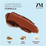 ZM Zayn & Myza Rich Matte Lipstick | Smooth and Light Weight | Intense Color in one Swipe | High Pigmentation Bullet Lip Stick Enriched with Argan oil, Murumuru and Shea Butter, (4.2 g, Forbidden) - Image 6