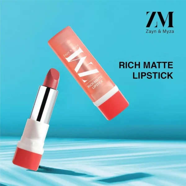 zm-rich-matte-lipstick-8-2-65ccab3d25702 ZM Rich Matte Creamy Bullet Lipstick, Show Stopper, 4.2 G - Image 6