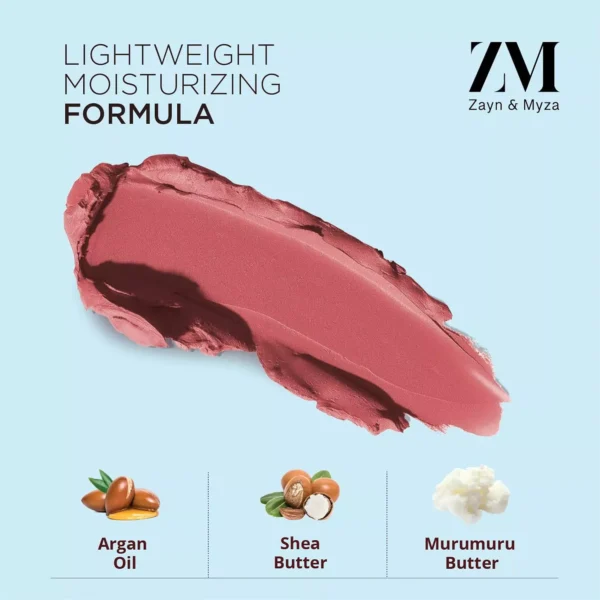 zm-rich-matte-lipstick-8-3-65ccab3f846d2 ZM Rich Matte Creamy Bullet Lipstick, Show Stopper, 4.2 G - Image 5