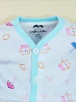 LEANDRO & REUBEN Baby Clothes Set Full Sleeve Jhabla 100% Pure Cotton Top Bottom Set for New Born Baby Night Suit for Baby Boy's & Baby Girl's Sleepsuit Pajama Nightwear Gift Set - Image 3