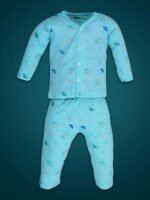Baby Clothes Set Full Sleeve Jhabla 100% Pure Cotton Top Bottom Set for New Born Baby Night Suit for Baby Boy's & Baby Girl's Sleepsuit Pajama Nightwear Gift Set