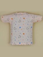 Toddler Baby Boy Clothes Half Sleeve Printed Crewneck T-Shirt Top + Solid Drawstring Pants Set Infant Fall Outfits Cream - Image 4
