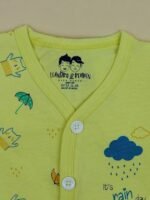 Toddler Baby Boy Clothes Long Sleeve Striped Crewneck T-Shirt Top + Solid Drawstring Pants Set Infant Fall Outfits_Yellow - Image 3