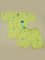 Toddler Baby Boy Clothes Long Sleeve Striped Crewneck T-Shirt Top + Solid Drawstring Pants Set Infant Fall Outfits_Yellow - Image 2