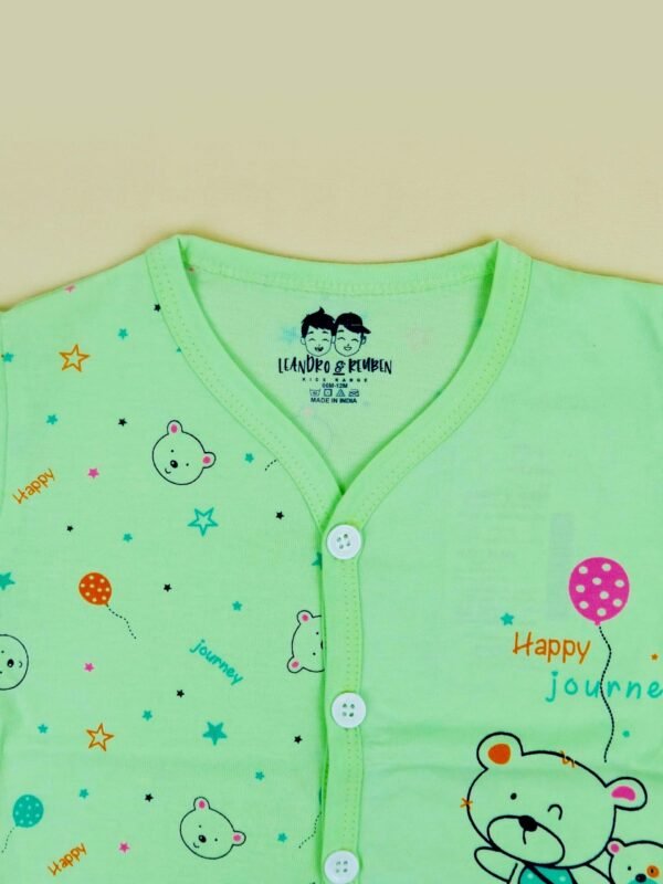 Baby Clothes Set Full Sleeve Jhabla 100% Pure Cotton Top Bottom Set for New Born Baby Night Suit for Baby Boy's & Baby Girl's Sleepsuit Pajama Nightwear Gift Set - Image 4