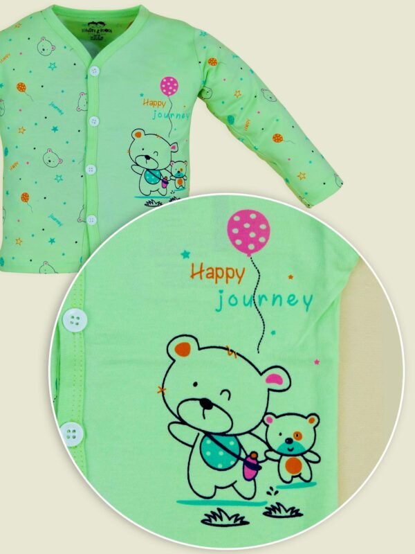 Baby Clothes Set Full Sleeve Jhabla 100% Pure Cotton Top Bottom Set for New Born Baby Night Suit for Baby Boy's & Baby Girl's Sleepsuit Pajama Nightwear Gift Set - Image 3