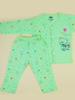 Baby Clothes Set Full Sleeve Jhabla 100% Pure Cotton Top Bottom Set for New Born Baby Night Suit for Baby Boy's & Baby Girl's Sleepsuit Pajama Nightwear Gift Set - Image 2