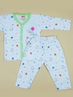 Baby Clothes Set Full Sleeve Jhabla 100% Pure Cotton Top Bottom Set for New Born Baby Night Suit for Baby Boy's & Baby Girl's Sleepsuit Pajama Nightwear Gift Set - Image 4