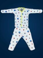 Baby Clothes Set Full Sleeve Jhabla 100% Pure Cotton Top Bottom Set for New Born Baby Night Suit for Baby Boy's & Baby Girl's Sleepsuit Pajama Nightwear Gift Set