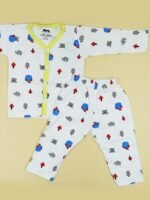 Baby Clothes Set Full Sleeve Jhabla 100% Pure Cotton Top Bottom Set for New Born Baby Night Suit for Baby Boy's & Baby Girl's Sleepsuit Pajama Nightwear Gift Set - Image 5