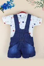 Kids Half Sleeve Denim Dungaree Dress Set PACK OF 2 - Image 5