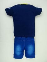 Cotton Half Sleeve T-Shirt With Denim Short PACK OF 2 - Image 6
