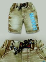 Cotton Half Sleeve T-Shirt With Denim Short PACK OF 2 - Image 4