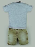 Cotton Half Sleeve T-Shirt With Denim Short PACK OF 2 - Image 7