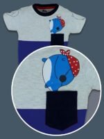 Cotton Half Sleeve T-Shirt With Denim Short PACK OF 2 - Image 8