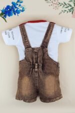 Kids Half Sleeve Denim Dungaree Dress Set PACK OF 2 - Image 4