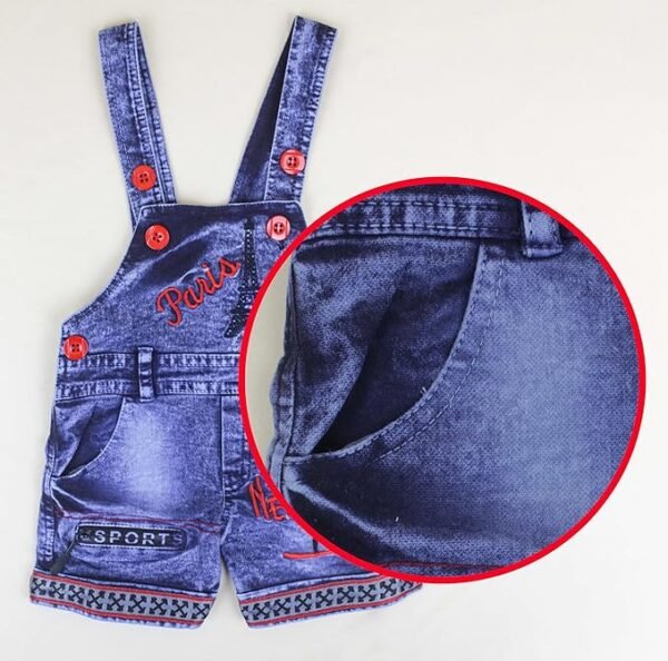 Kids Half Sleeve Denim Dungaree Dress Set PACK OF 2 - Image 6
