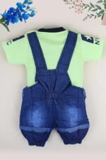 Kids Half Sleeve Denim Dungaree Dress Set PACK OF 2 - Image 4