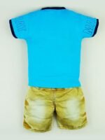 Cotton Half Sleeve T-Shirt With Denim Short PACK OF 2 - Image 5