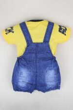 Kids Half Sleeve Denim Dungaree Dress Set PACK OF 2 - Image 5