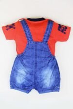Kids Half Sleeve Denim Dungaree Dress Set PACK OF 2 - Image 5