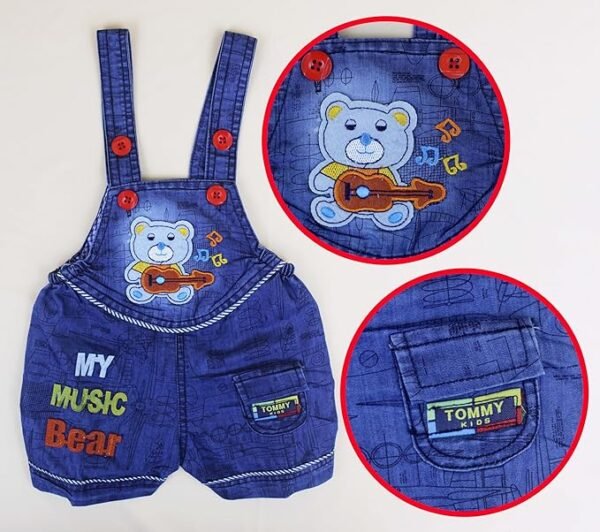 Kids Half Sleeve Denim Dungaree Dress Set PACK OF 2 - Image 10