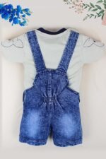 Kids Half Sleeve Denim Dungaree Dress Set PACK OF 2 - Image 5