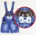 Kids Half Sleeve Denim Dungaree Dress Set PACK OF 2 - Image 4