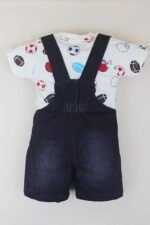 Kids Half Sleeve Denim Dungaree Dress Set PACK OF 2 - Image 5