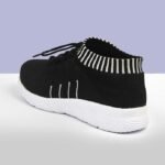 Walking Shoes Women Sock Sneakers Lightweight Comfy Breathable Casual Pull-on Daily Shoes_Black - Image 2