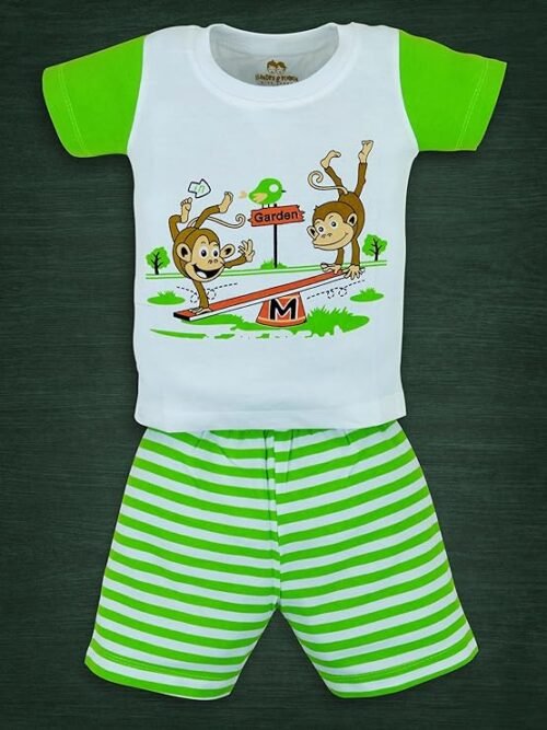 Baby Boy's Cotton Clothing Set Baby's/Cotton Tshirt Pant Set Boy's/Cotton Half Sleeves T-shirt with Pant Set/Child Cotton T-Shirt And Shorts Clothing Set